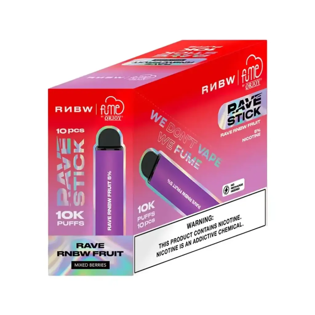 Fume RAVE STICK Disposable Vape Device - 10000 puff
