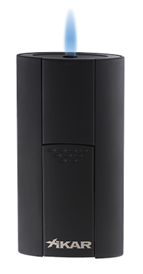 Xikar Flash Lighters Black Single Jet Flame