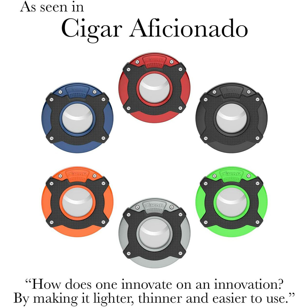 Xikar Enso Double Guillotine Stainless Steel Cigar Cutter