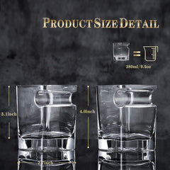 Whiskey Glass Cigar HOLDER Set of 2