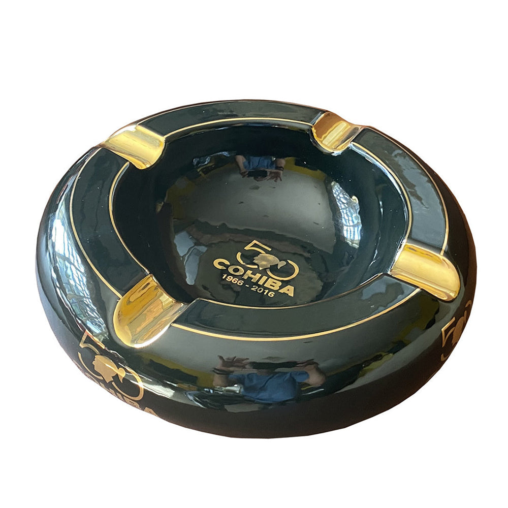 Ashtray Cigars COHIBA 50 th Anniversary Black Indoor Outdoor