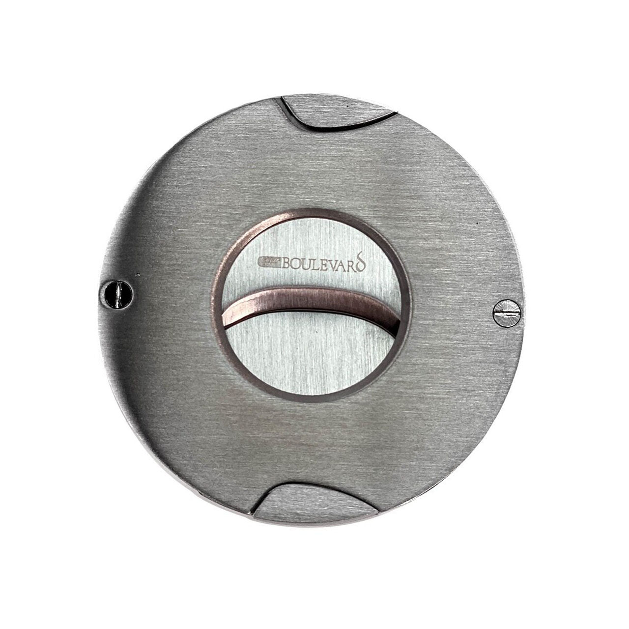 DOUBLE GUILLOTINE ROUND ACTION Cigar Cutter Stainless Steel Blades and Body