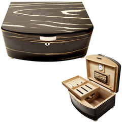 Cuban Crafters Exclusivo Black Cigar Humidors for 100 Cigars
