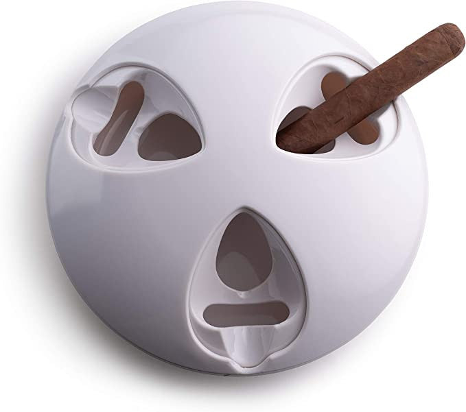 ASH Stay Sealing Wind & Odor Resistant Indoor/Outdoor Cigar Ashtray