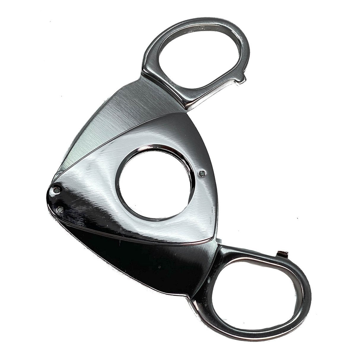 SILVER POLISHED SCISSOR Handles Cigar Cutter