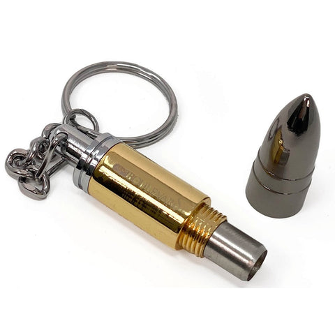 Cigar PUNCH CUTTER Ammo Gold-Gun and Stainless Steel Built-in Plunger