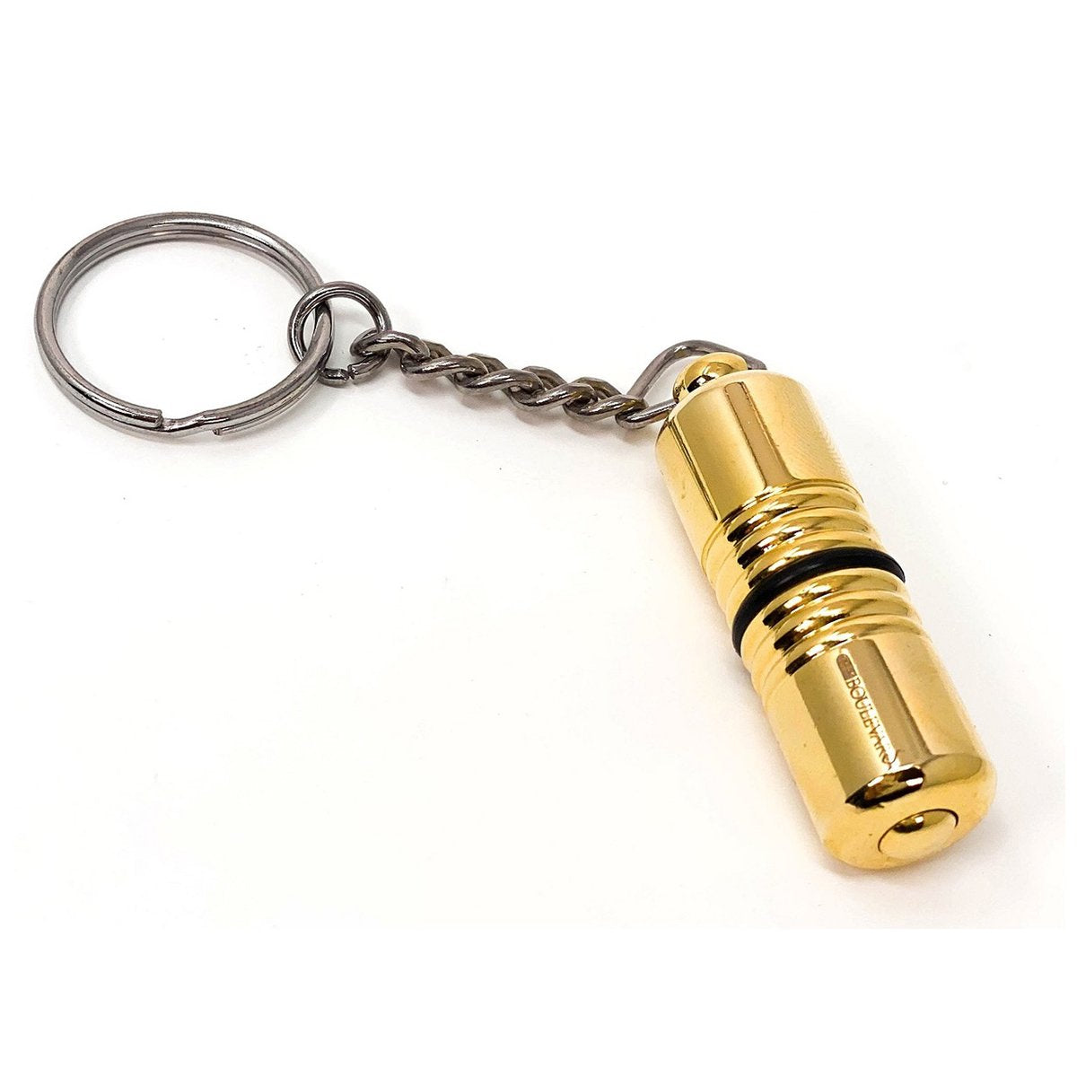 Cigar PUNCH CUTTER Golden Stainless Steel Built-in Plunger