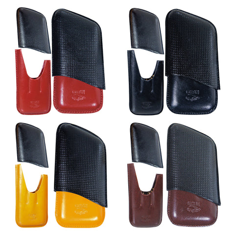 Cuba Cigar Leather Case 3 Fingers