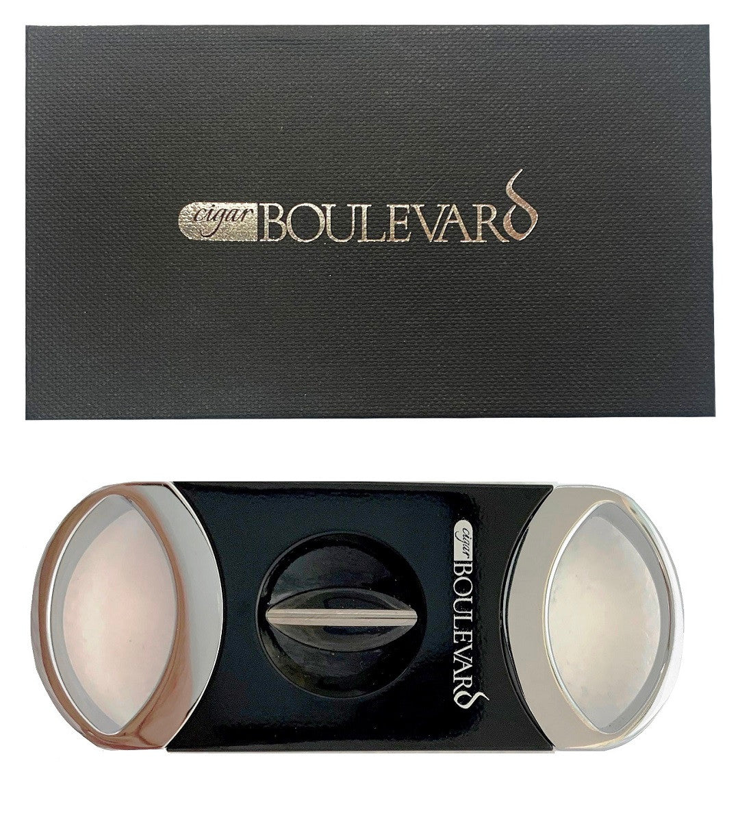 Cigar Boulevard V Cutter Perfection Black Lacquered Cigar Cutter