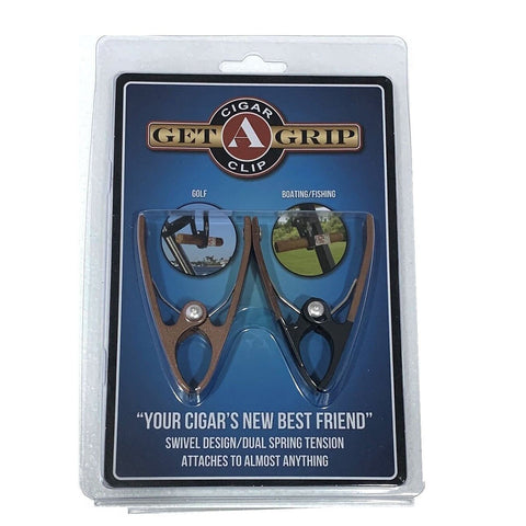 Cigar Holder "GET A GRIP" BROWN