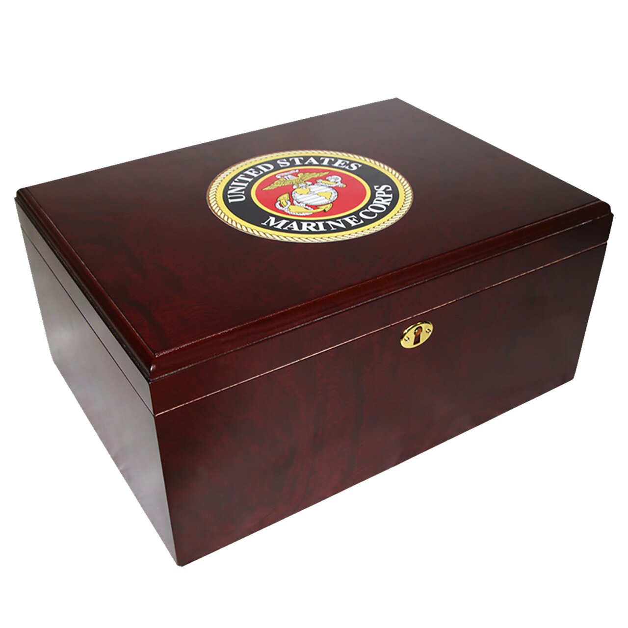 Humidor with Marine Corps logo, American Emblems Marine One