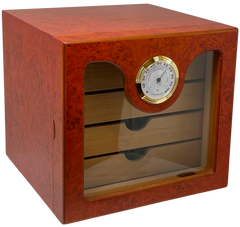 Cuban Crafters MINI CHEST OF DRAWERS Glass Humidor.  Up to 60 Cigars