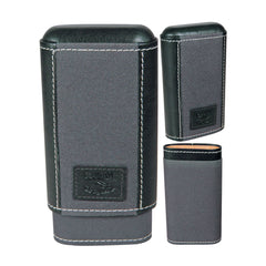 Isla Azul Pocket Humidors Hard Cigar Case Black Blue 3 Cigars
