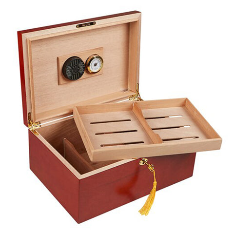 "LE CITÉ" Rosewood Desktop Humidor for 100 Cigars