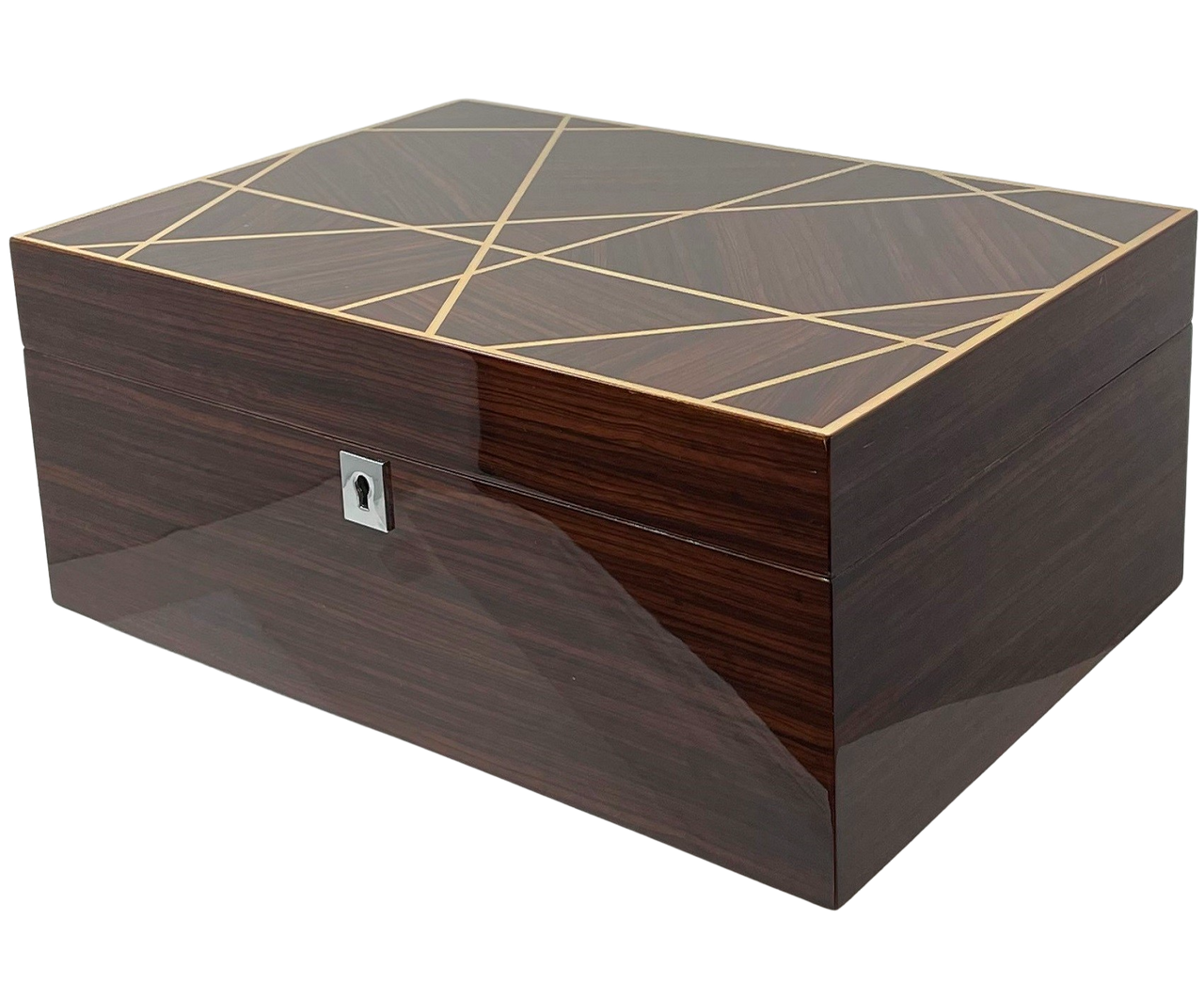 Cuban Crafters MODERN CEDAR Large Cigar Humidor for 150 Cigars