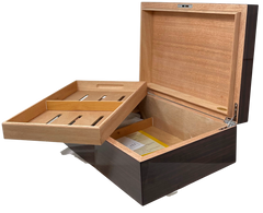 Cuban Crafters MODERN CEDAR Large Cigar Humidor for 150 Cigars