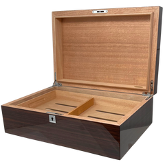 Cuban Crafters MODERN CEDAR Large Cigar Humidor for 150 Cigars