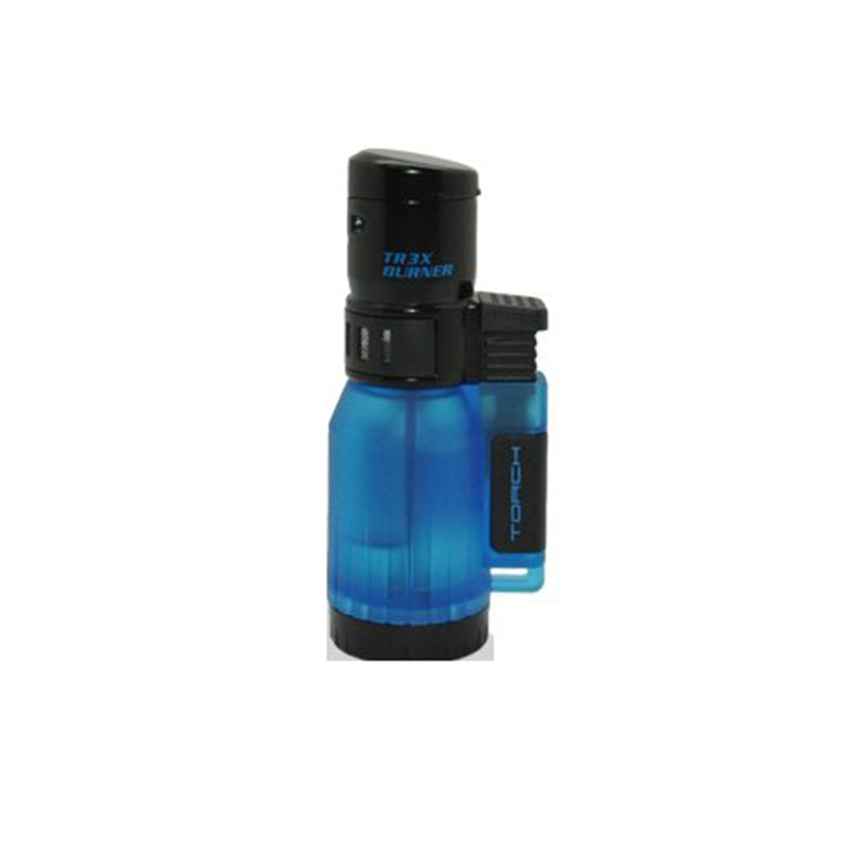 Eagle Triple Torch "FLAME" Cigar Lighter Semi Transparent Tank