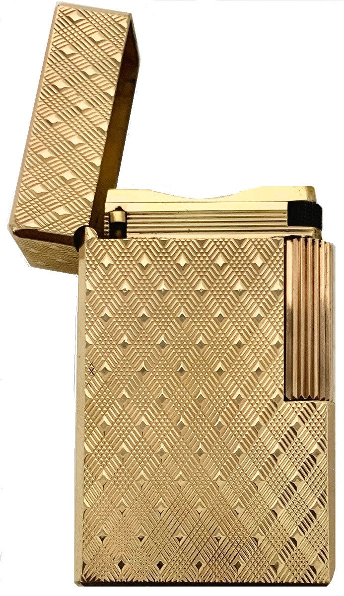 S.t. Dupont Authentic 70-80' Ligned 1 (Pre-Owned) Lighter Vintage -GOLD