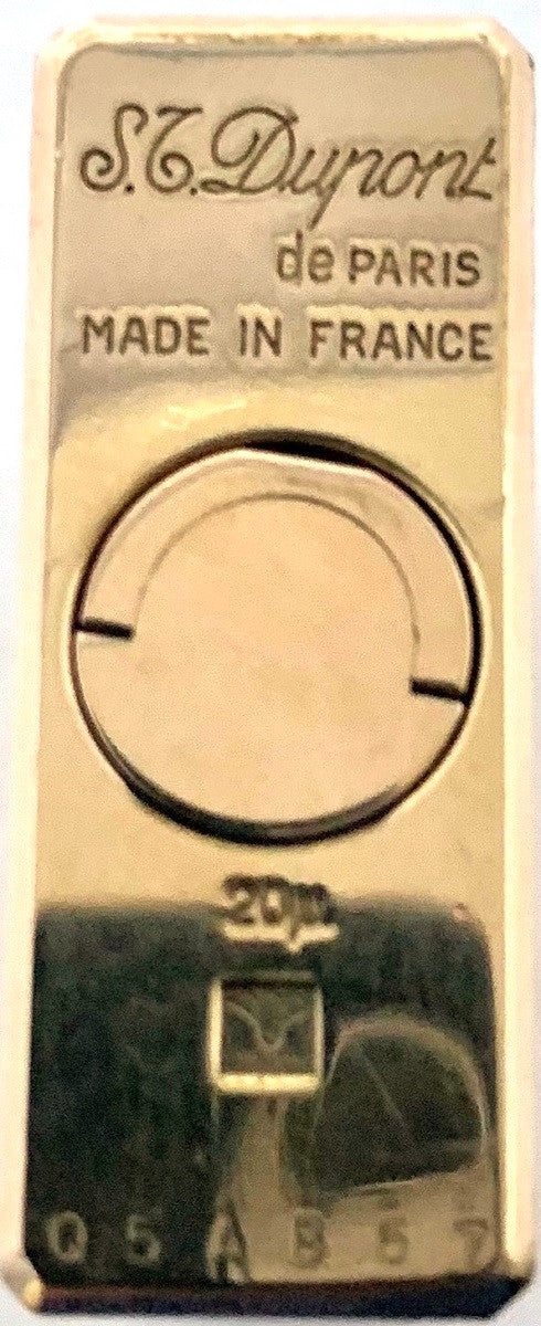 S.t. Dupont Authentic 70-80' Ligned 1 (Pre-Owned) Lighter Vintage -GOLD