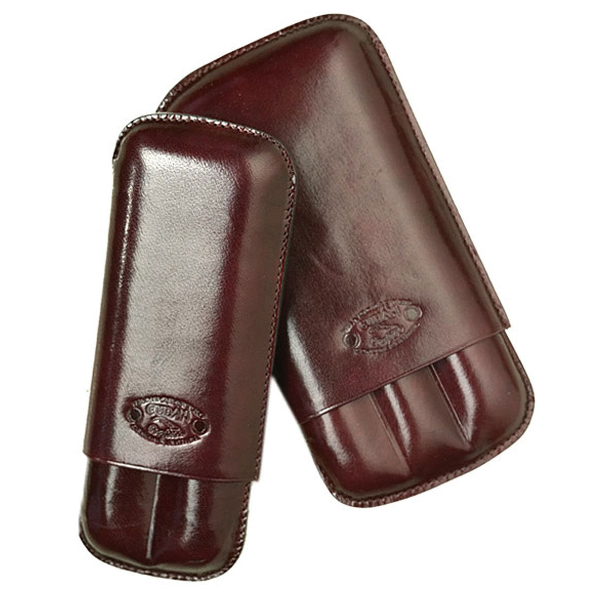 Cigar Case Sienna Leather 2 Fingers - Humidors Wholesaler