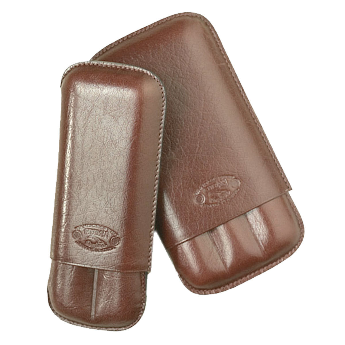 Cigar Case Sienna Leather 2 Fingers - Humidors Wholesaler
