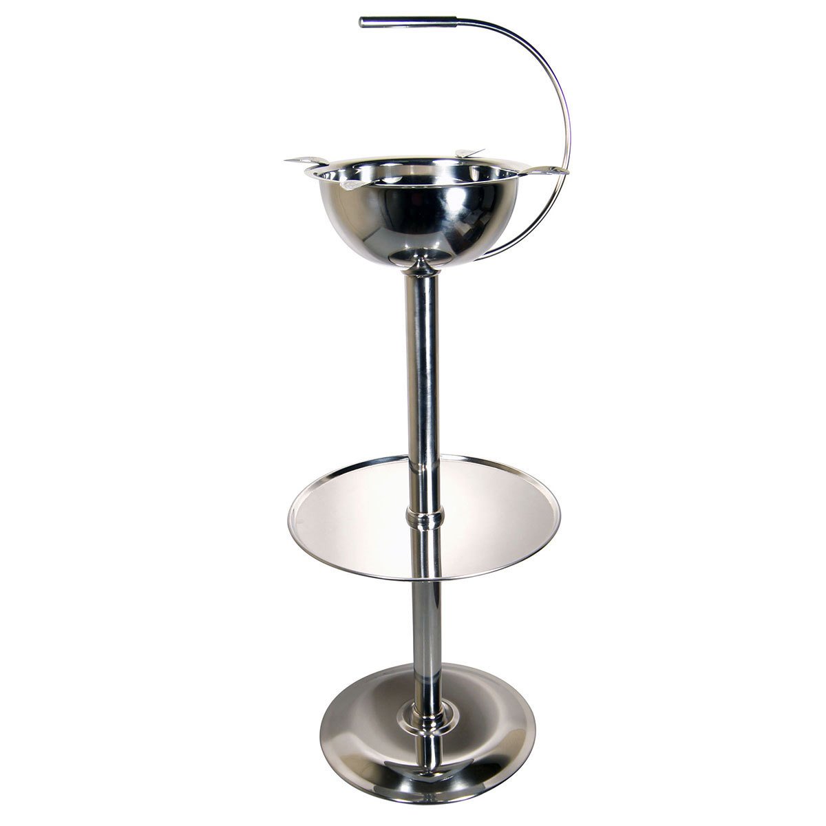 Stinky Floor Ashtray Metal Stand Up Stainless Steel Cigar for 4 Cigars