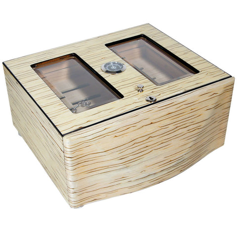 Cuban Crafters Designer Humidor Moderno Blanco Grande White for 120 Cigars