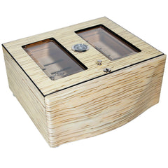 Cuban Crafters Designer Humidor Moderno Blanco Grande White for 120 Cigars