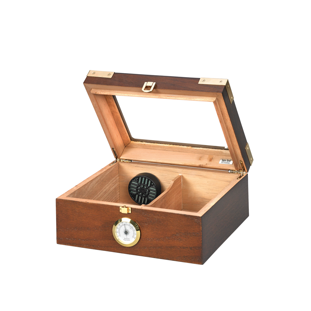 Glass Top Mio Deluxe Cigar Humidor for 40 Cigars