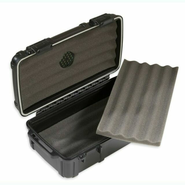 Cigar Caddy Travel Humidor USA RED Print - 5, 10 & 15 Cigar Capacity