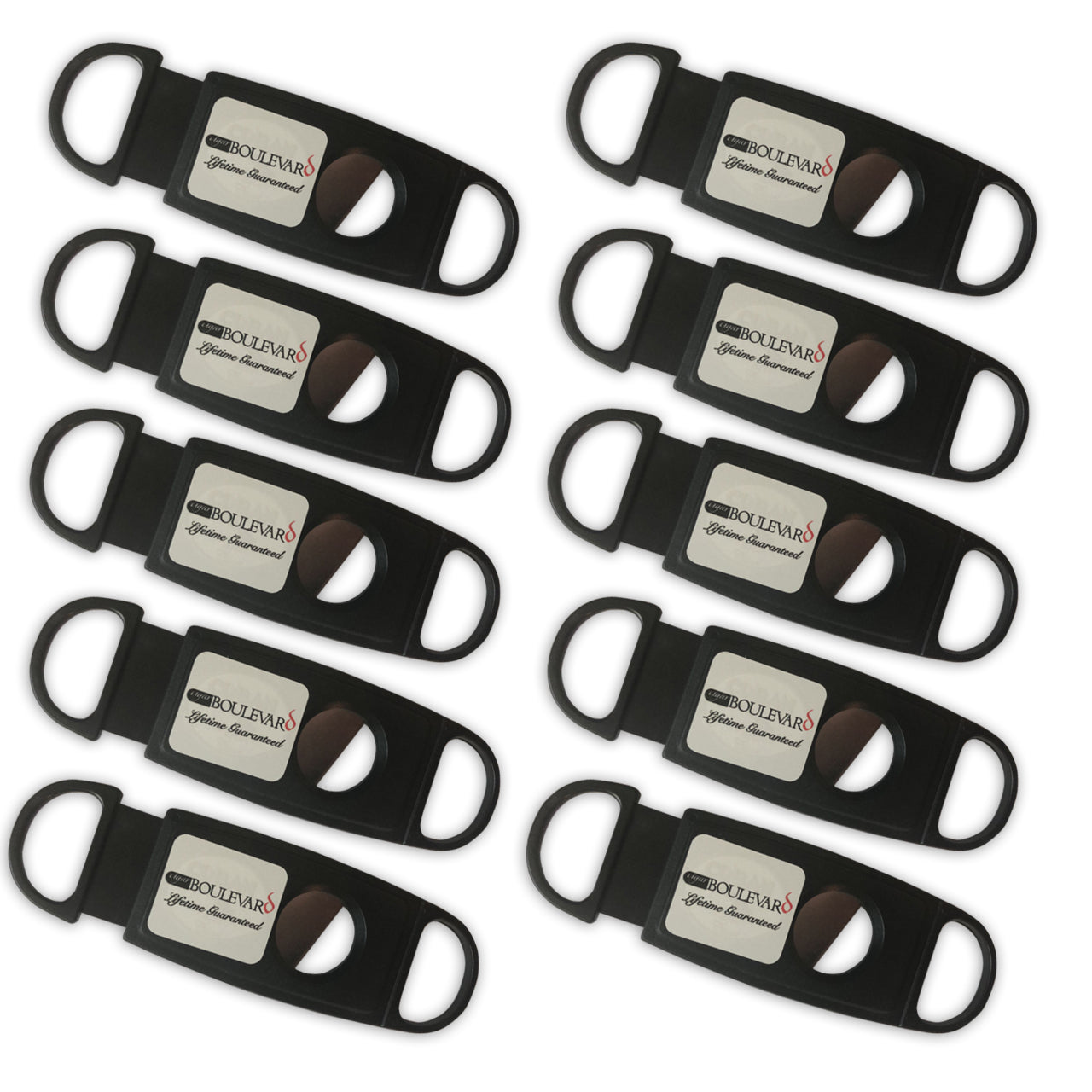 Guillotine Cigar Boulevard Cutters Guillotine Black - Pack of 10