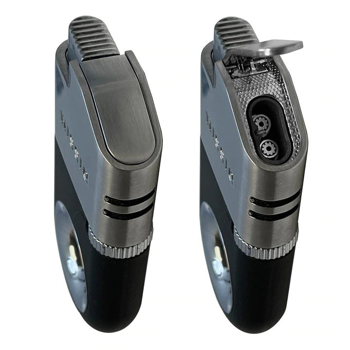 DISSIM INVERTED DUAL Cigar Torch Black, Silver & Gold