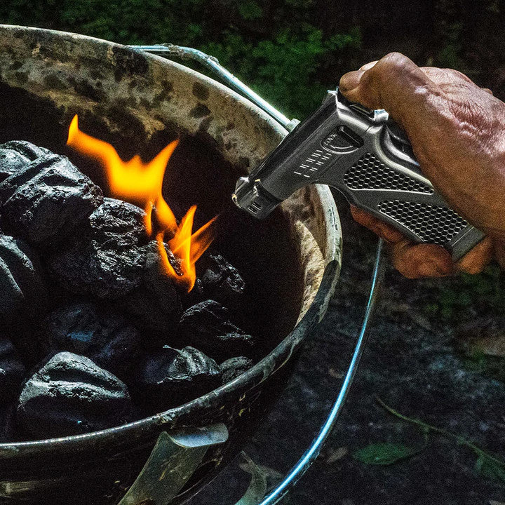 DISSIM HAMMER SOFT Flame Cigar Lighter Silver, Blue & Gun Metal