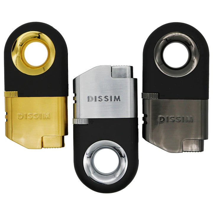 DISSIM INVERTED DUAL Cigar Torch Black, Silver & Gold