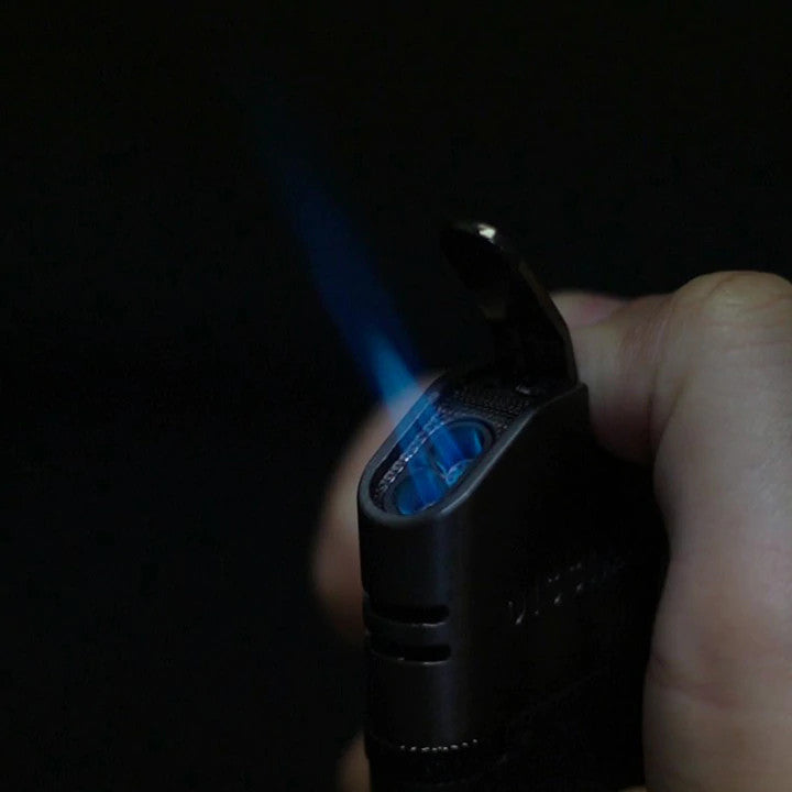 DISSIM INVERTED DUAL Cigar Torch Black, Silver & Gold