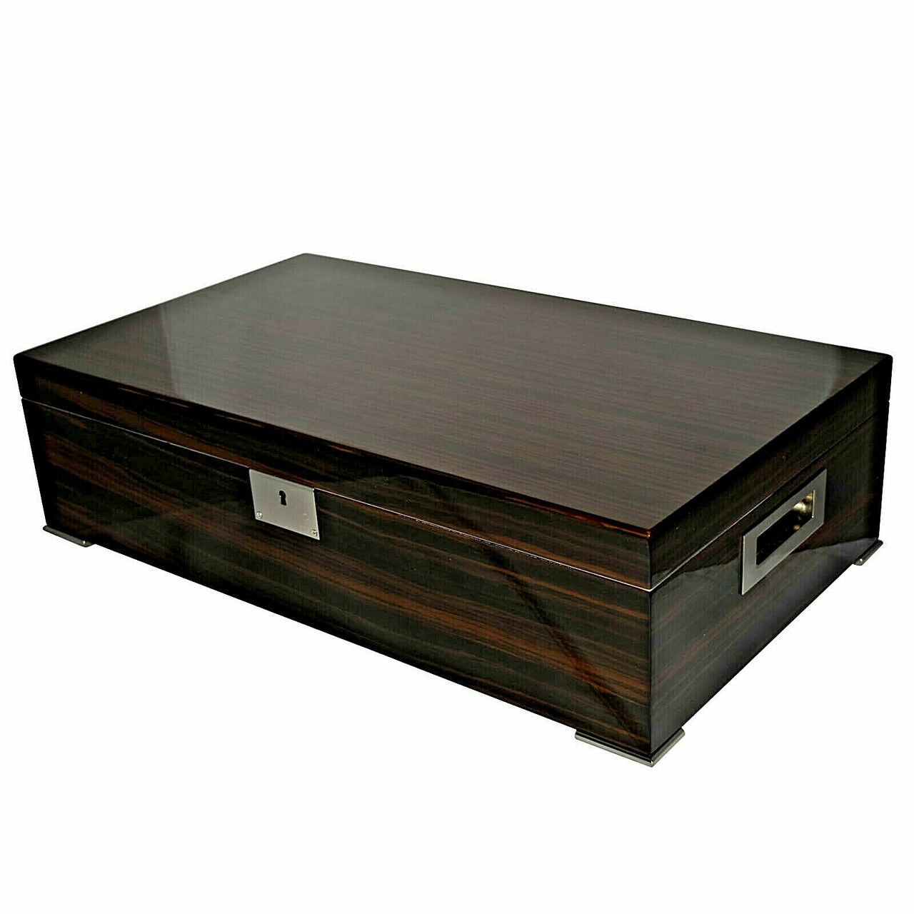Desk/Counter Top Adjustable Dividers High Lacquer Humidor for up to 250 Cigars