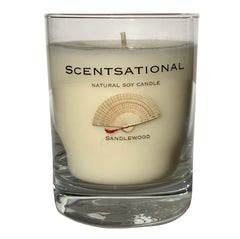 Scented Soy Candles SANDALWOOD  (11 oz) eliminates smoke, household and pet odors.