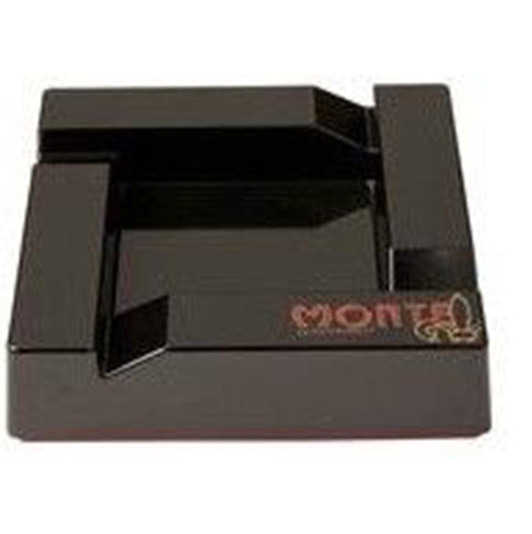MONTECRISTO Indoor and Outdoor Black Ashtray for Cigars