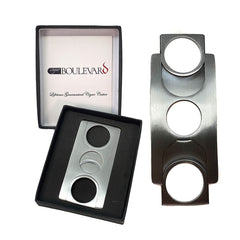 Cigar Cutter FLAT Stainless Steel Credit Card Size Double Blade