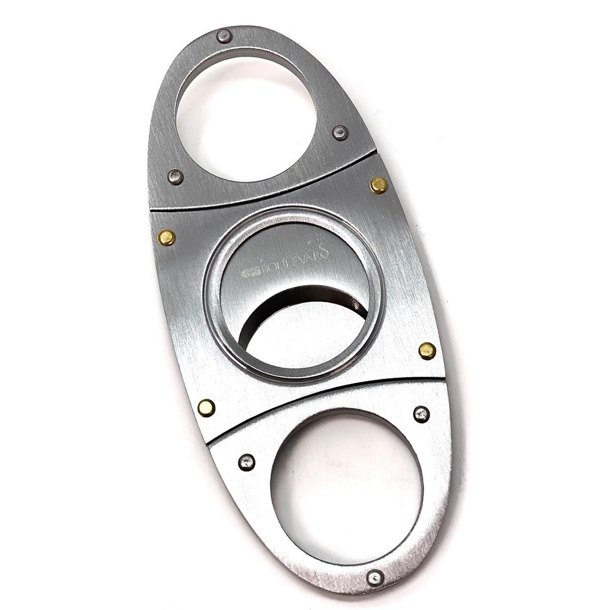 Cigar Cutter Metal ANTIQUE Style Double Stainless Steel Blades O Handles