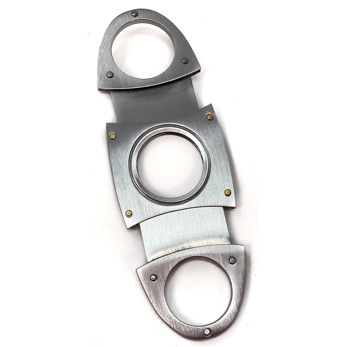 Cigar Cutter Metal ANTIQUE Style Double Stainless Steel Blades O Handles