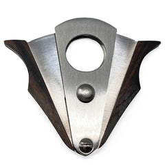 Double Guillotine Cutter Action, Stainless Steel Blades with Mahogany Handles