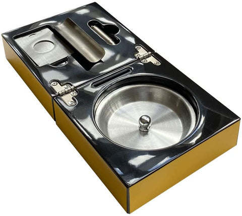 COHIBA The Compact Ashtray Tray with Cigar Cutter and Punch