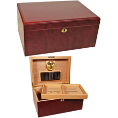 Bargain Humidors Clasico Rosa Rosewood Desktop Humidor for 100 Cigars