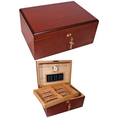 Cuban Crafters Clasico Rojo Cherrywood Humidor for 100 Cigars
