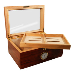 Cuban Crafters Presidente Glass Top Display Humidor for 100 Cigars