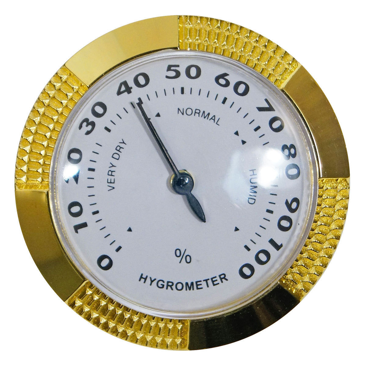 Brass Humidor Hygrometers for Humidors - Large Analog Hygrometer - Humidors Wholesaler