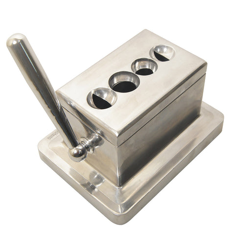 Stainless Steel Quad Cutter - Humidors Wholesaler