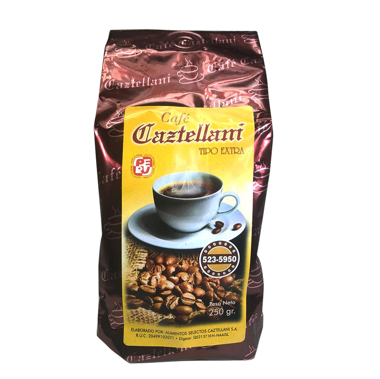 ORGANIC CAZTELLANI COFFEE Ground Pack of 9 Oz
